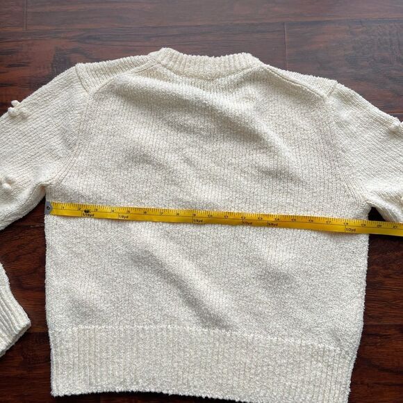 Madewell Dotted bobble Pullover Beige Sweater Cream Size S - Picture 5 of 6
